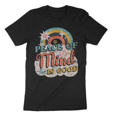 Black Peace Of Mind Is Good T-Shirt#color_black