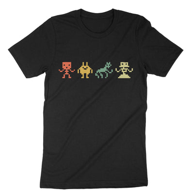 Black Arcade Computer Game T-Shirt#color_black