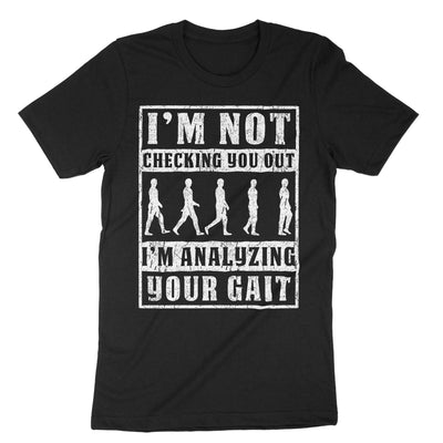 Black Im Not Checking You Out T-Shirt#color_black
