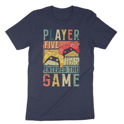 Navy Player 5 Has Entered The Game T-Shirt#color_navy