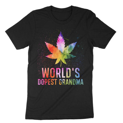 Black Worlds Dopest Grandma T-Shirt#color_black