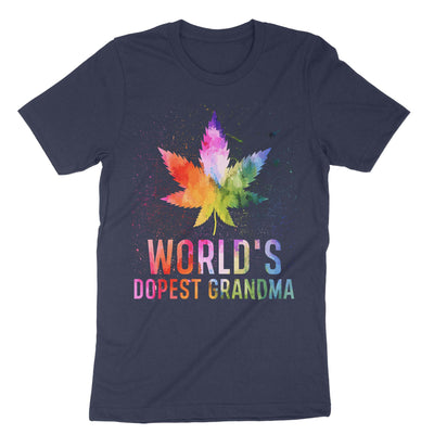 Navy Worlds Dopest Grandma T-Shirt#color_navy