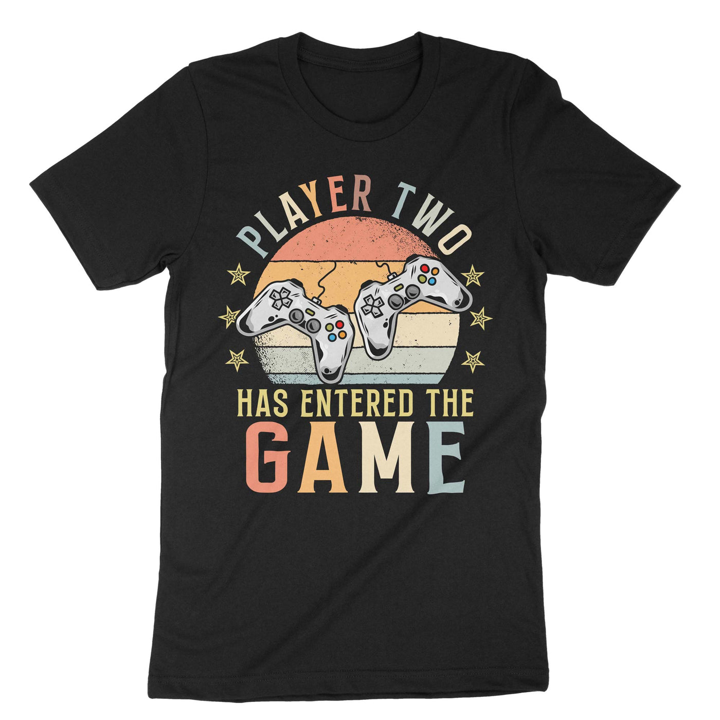 Black Player 2 Has Entered The Game T-Shirt#color_black