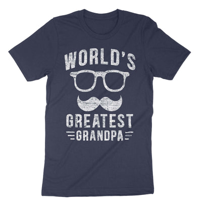 Navy World's Greatest Grandpa T-Shirt#color_navy