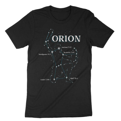 Black Orion Astrology T-Shirt#color_black