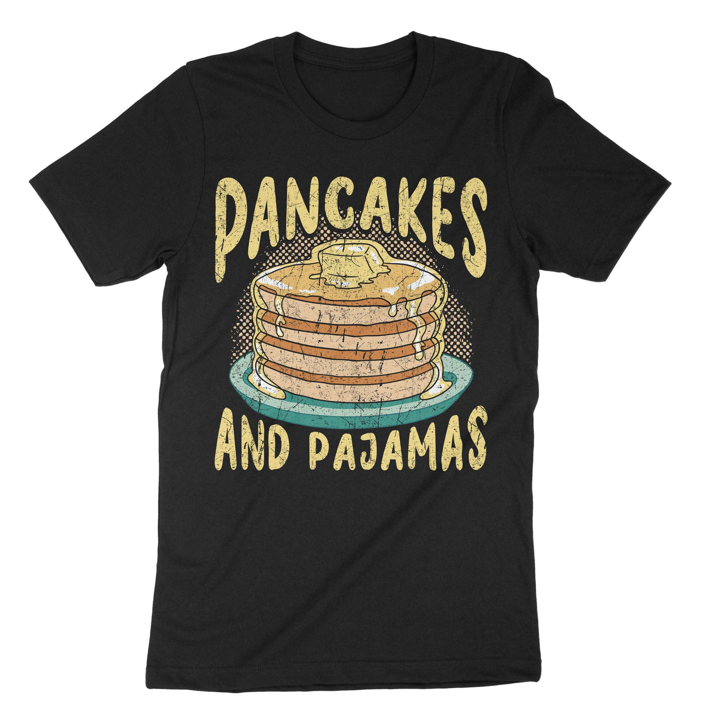 Black Pancakes And Pajamas T-Shirt#color_black