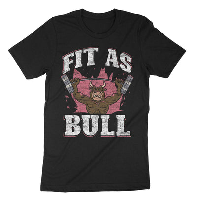 Black Fit As Bull Bodybuilding T-Shirt#color_black