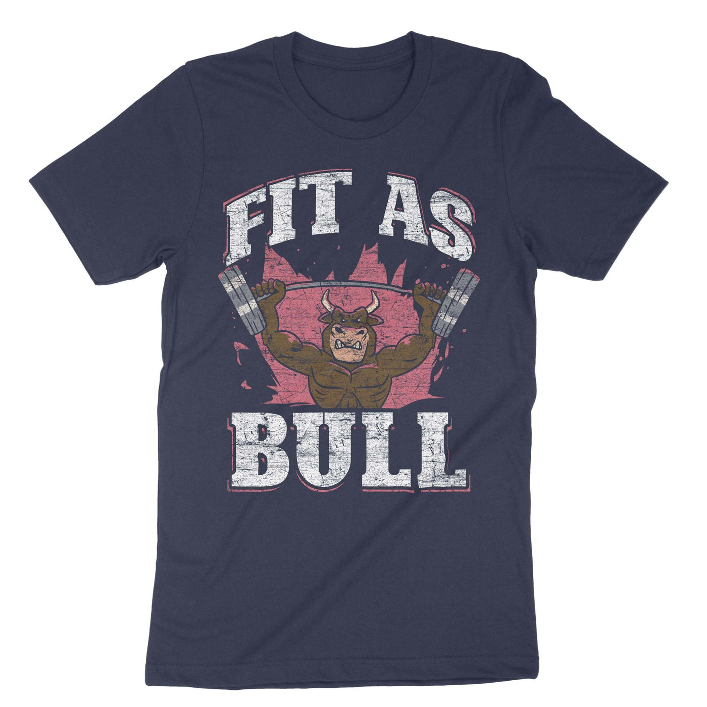 Navy Fit As Bull Bodybuilding T-Shirt#color_navy