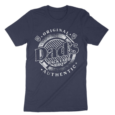 Navy Original Dads Backyard Bbq Authentic T-Shirt#color_navy