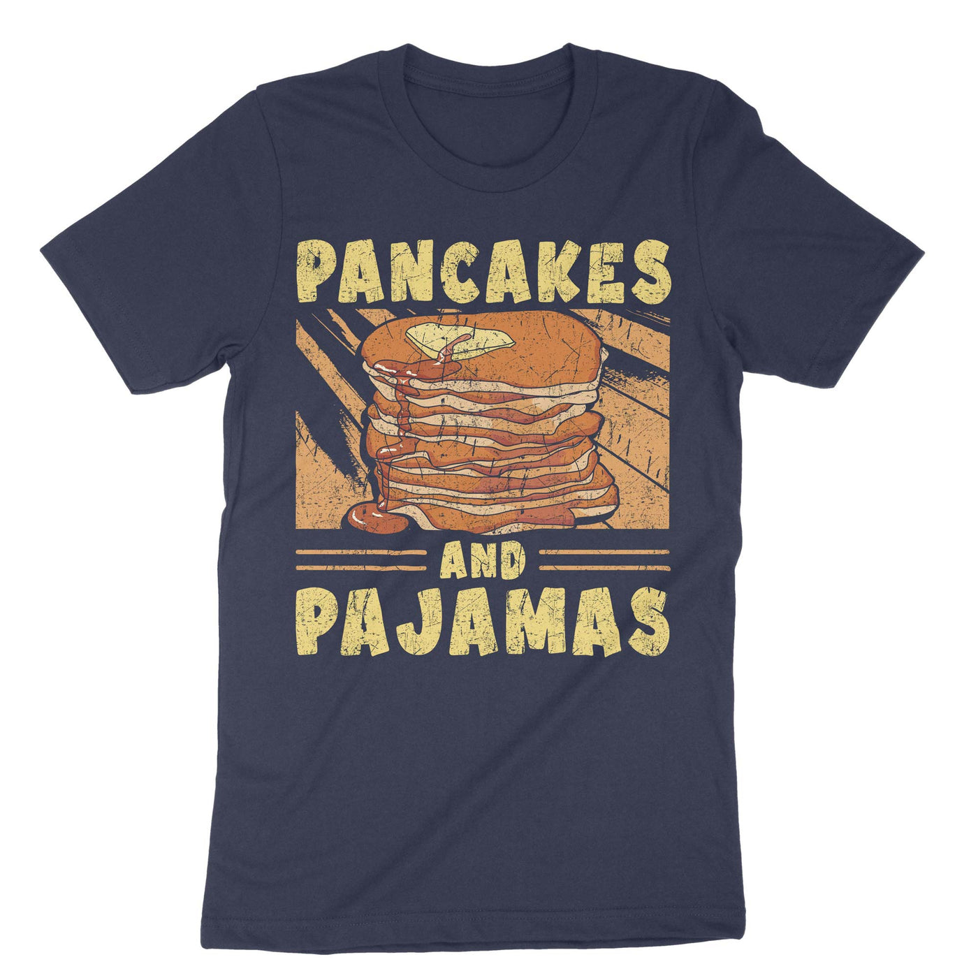 Navy Pancakes And Pajamas T-Shirt#color_navy