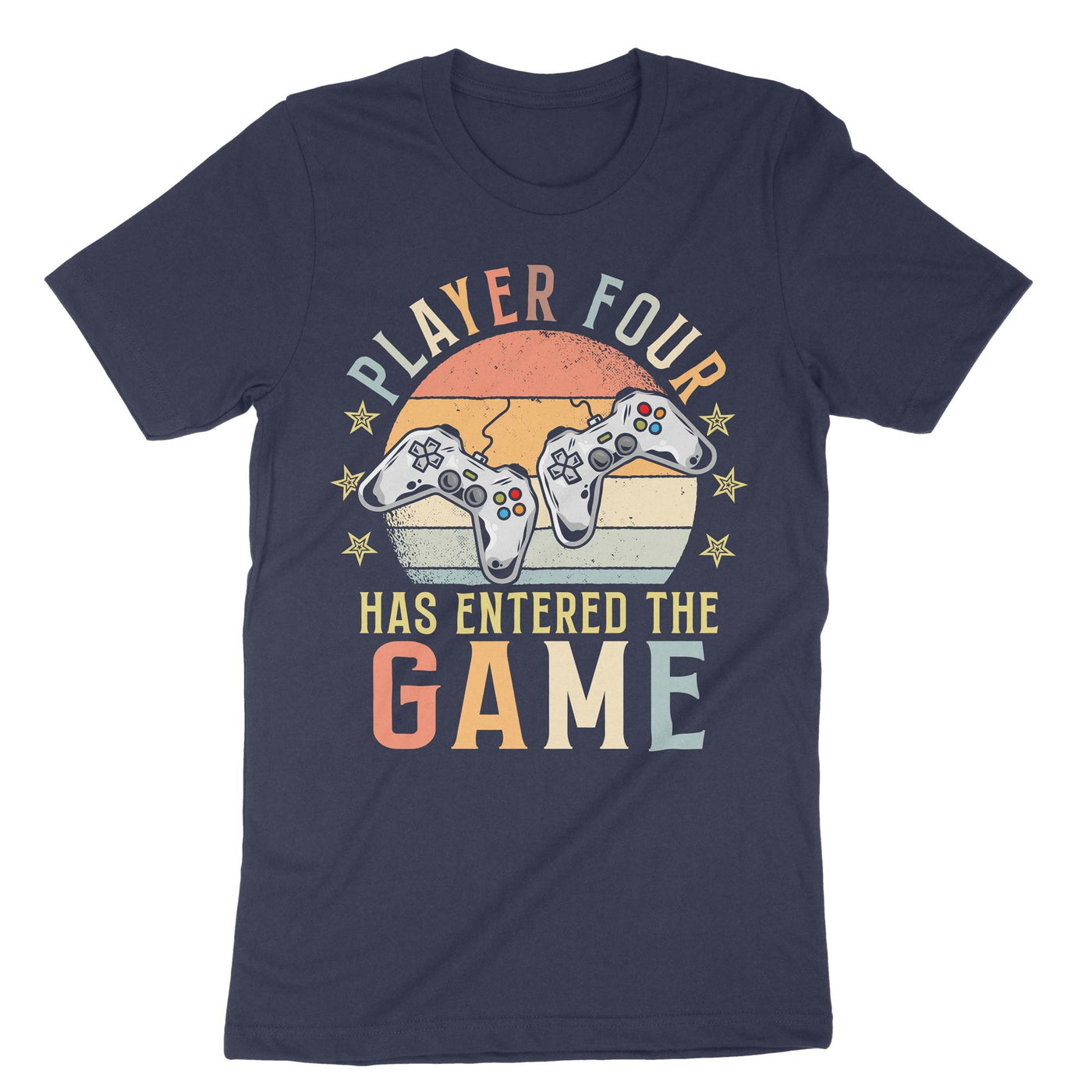 Navy Player 4 Has Entered The Game T-Shirt#color_navy