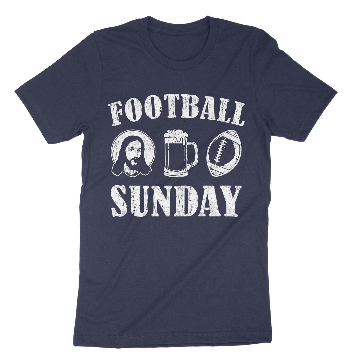 Navy Football Sunday T-Shirt#color_navy
