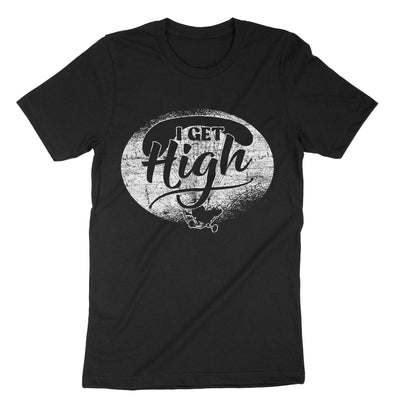 Black I Get High Paramotor T-Shirt#color_black