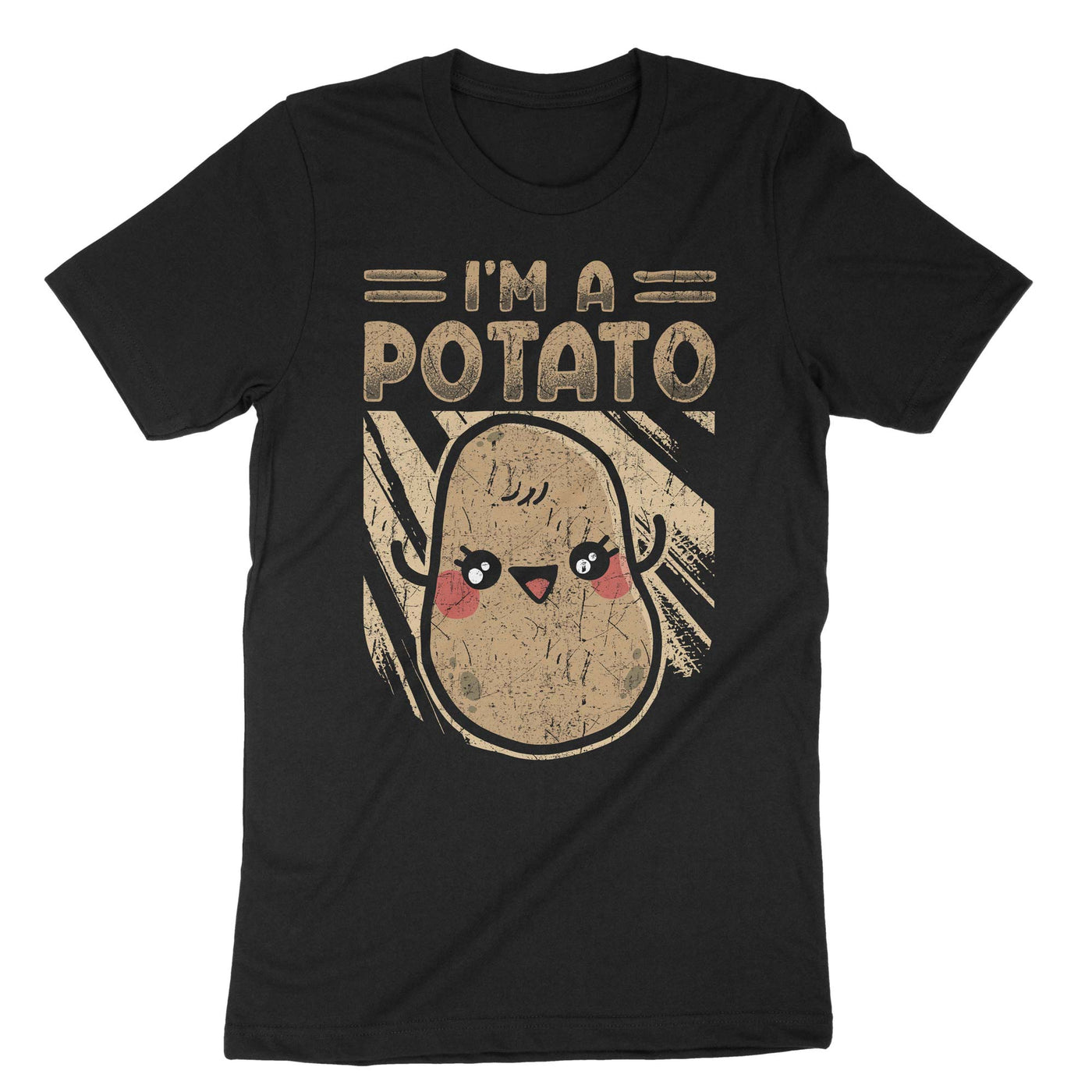 Black Im A Potato T-Shirt#color_black