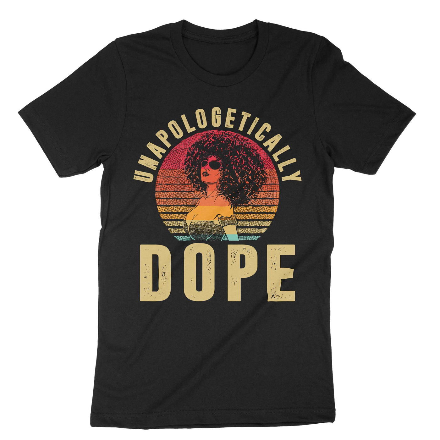 Black Unapologetically Dope T-Shirt#color_black
