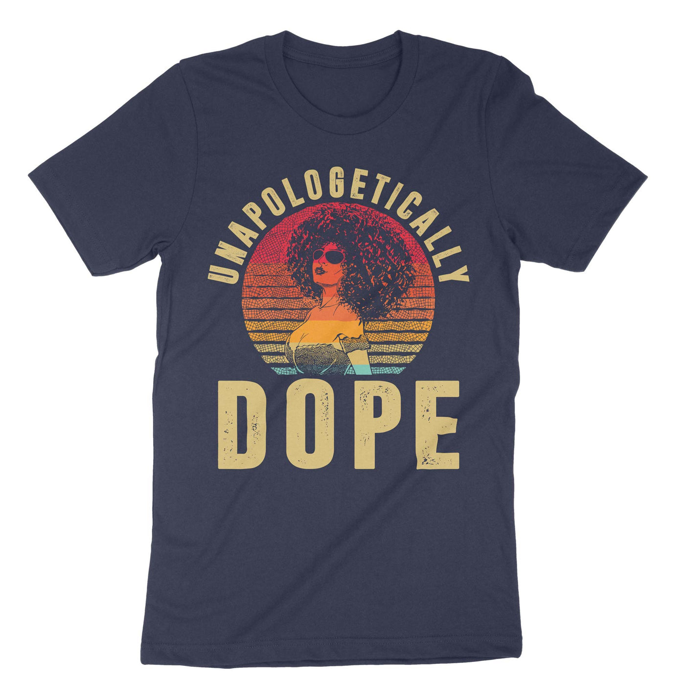 Navy Unapologetically Dope T-Shirt#color_navy