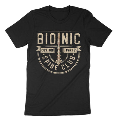 Black Bionic Spine Club T-Shirt#color_black