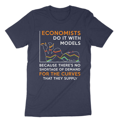 Navy Economists Do It With Models T-Shirt#color_navy