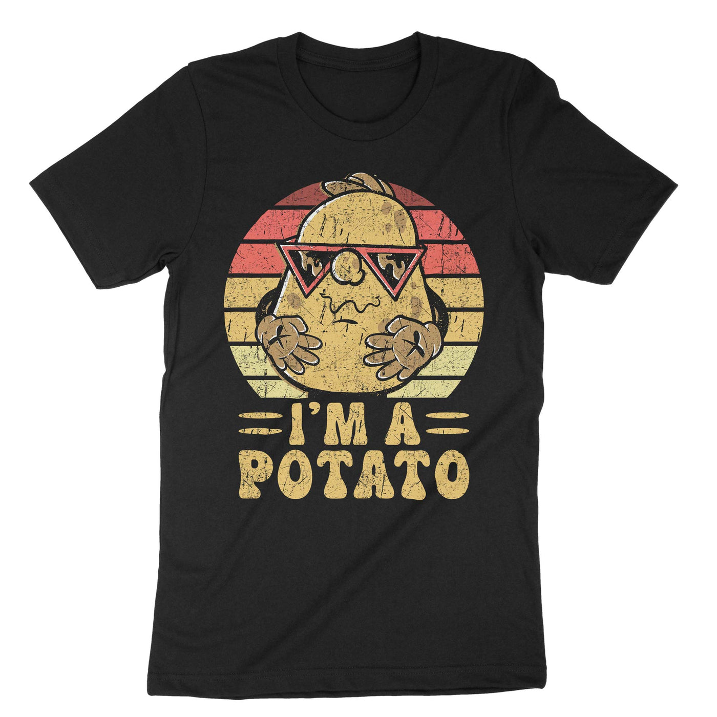 Black Im A Potato T-Shirt#color_black