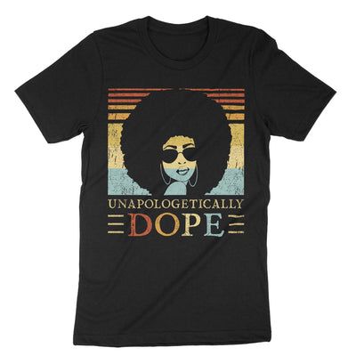 Black Unapologetically Dope T-Shirt#color_black
