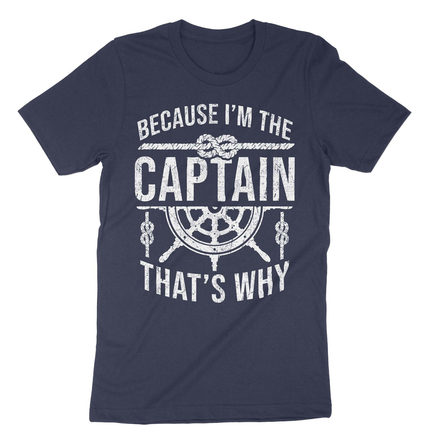 Navy Because Im The Captain Thats Why T-Shirt#color_navy