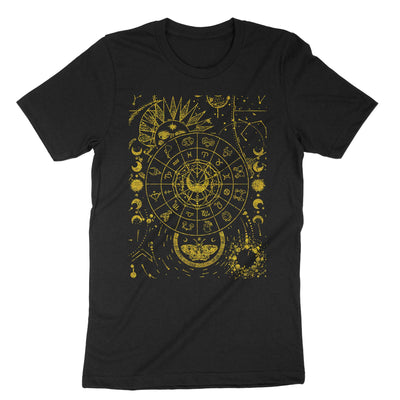 Black Dark Academia Aesthetic Astronomy T-Shirt#color_black