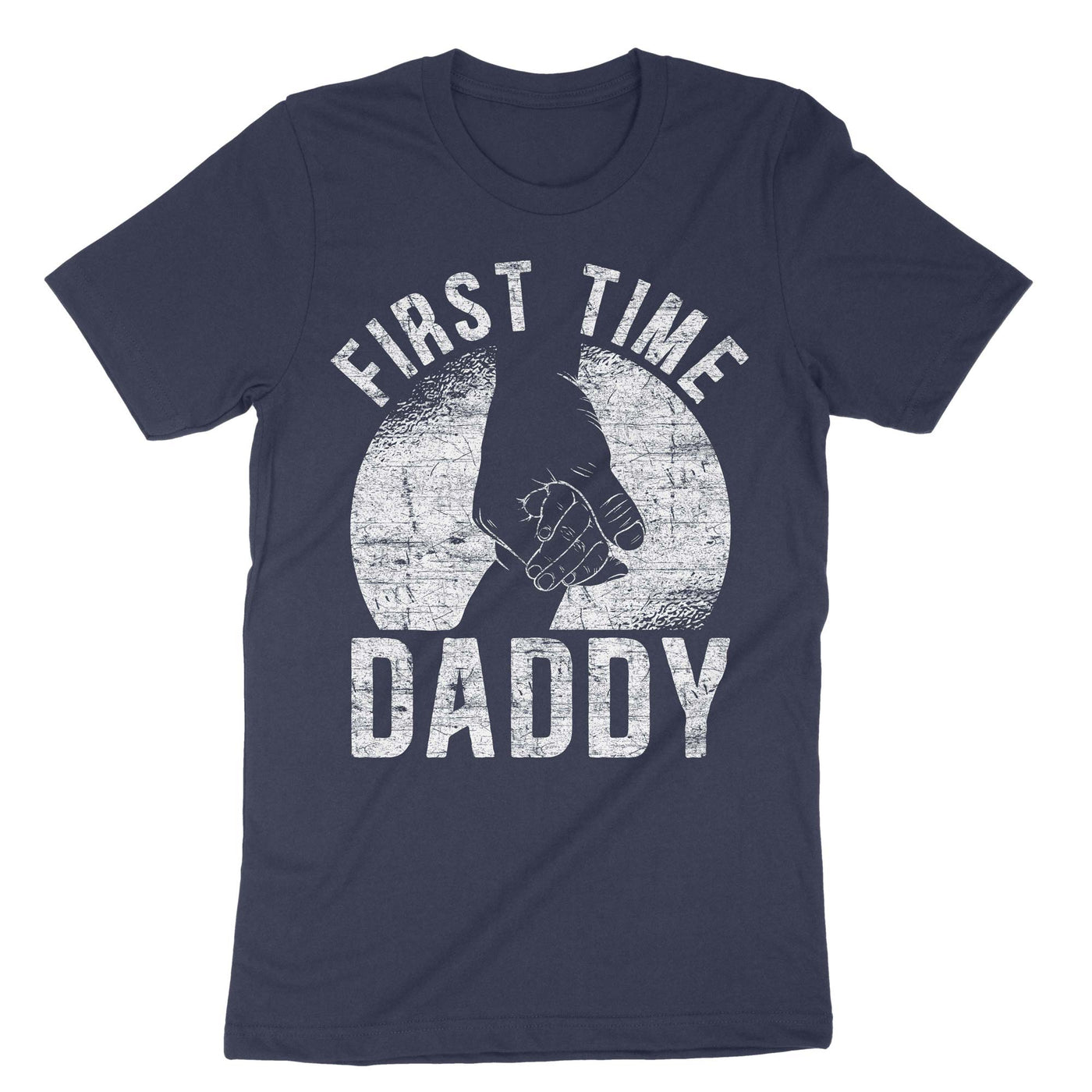 Navy First Time Daddy T-Shirt#color_navy