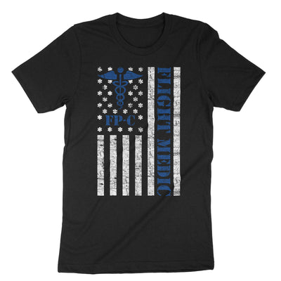 Black Flight Medic Paramedic Us American T-Shirt#color_black