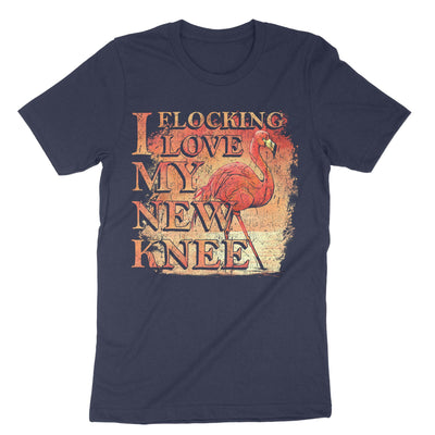 Navy I Flocking Love My New Knee T-Shirt#color_navy