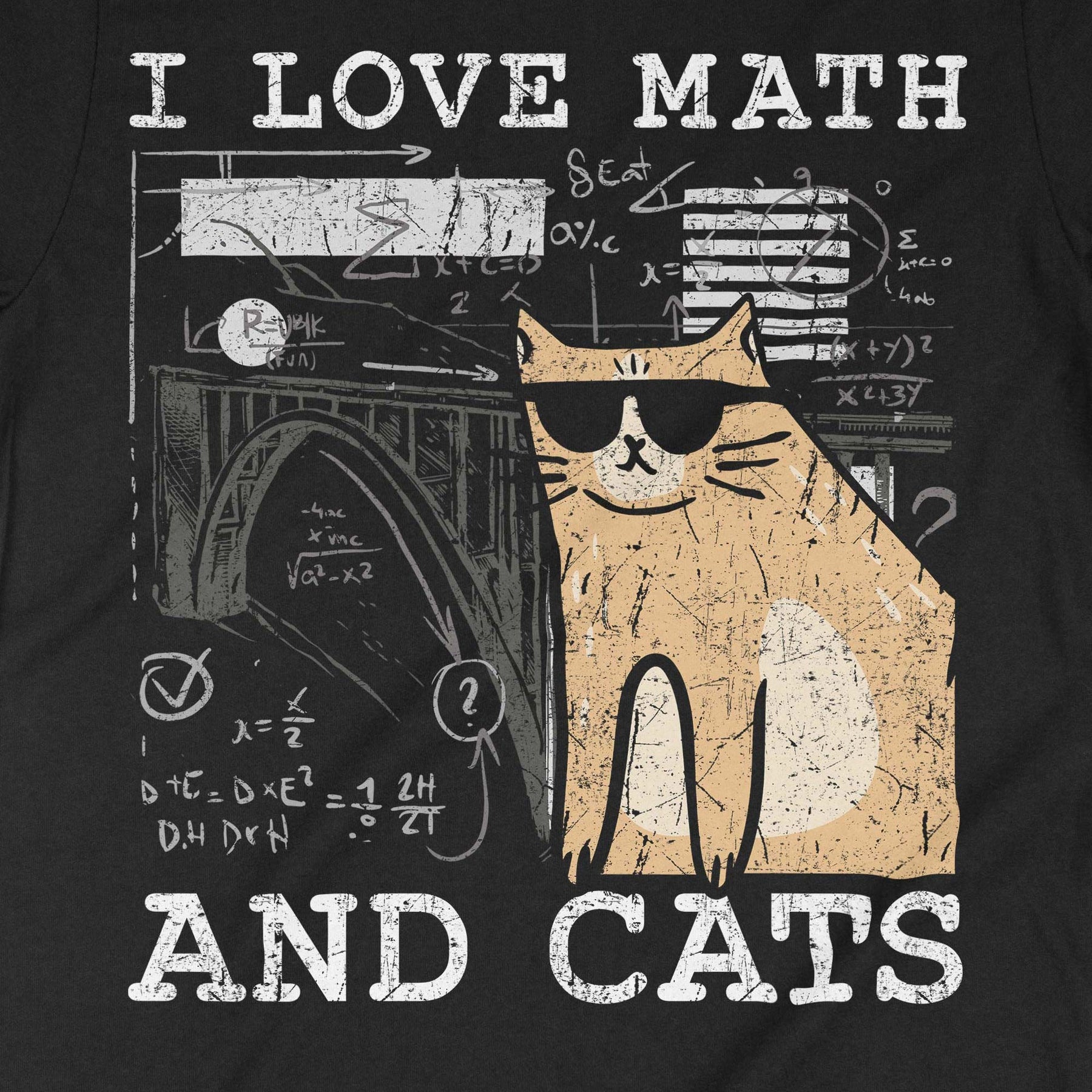 I Love Math And Cats Shirt, Mathematician Shirt, Mathematics Teacher ...