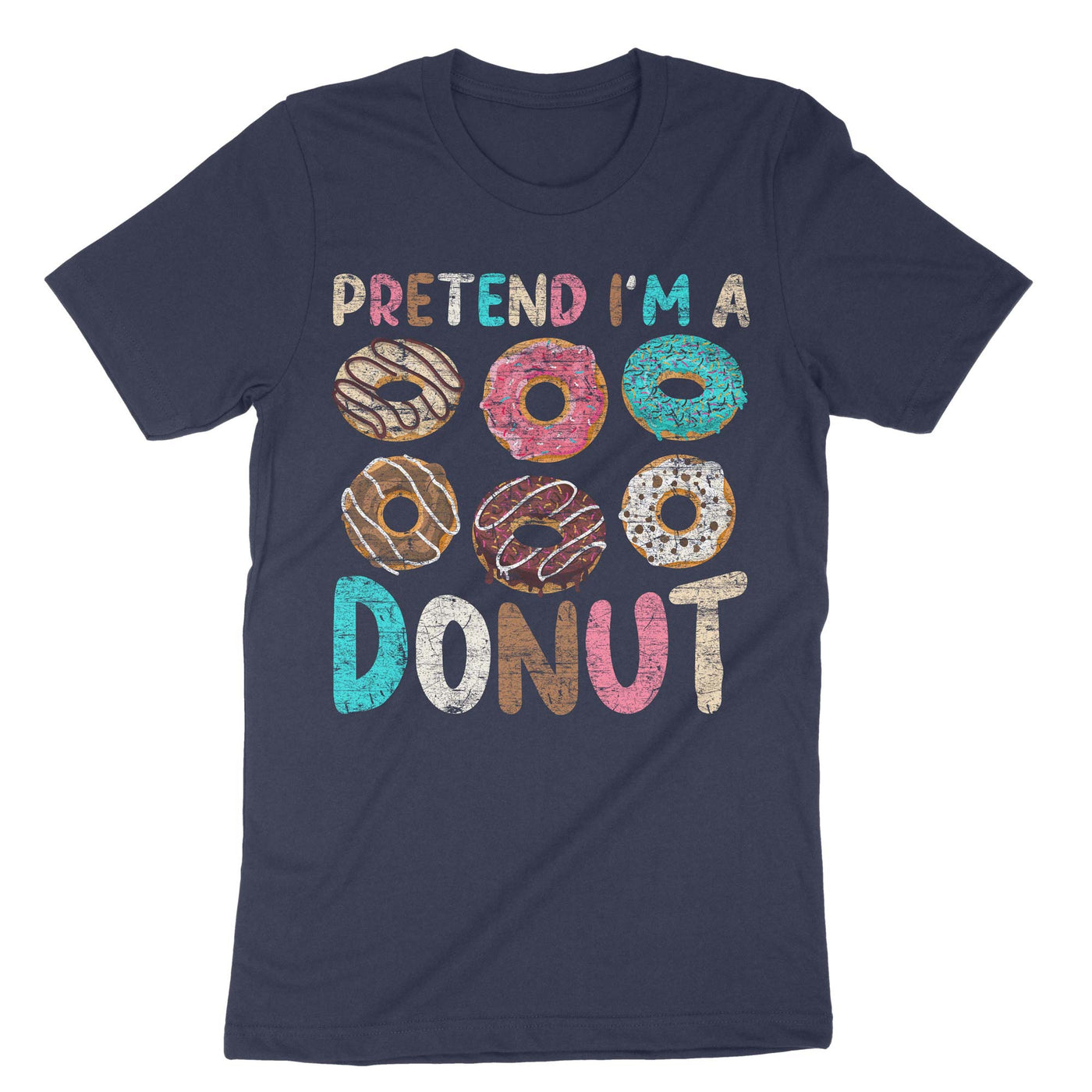 Navy Pretend I'm A Donut T-Shirt#color_navy