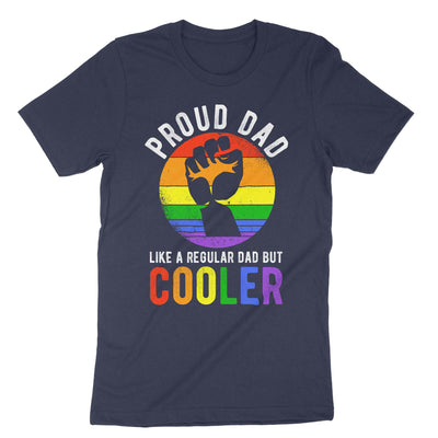 Navy Proud Dad Like A Regular Dad But Cooler T-Shirt#color_navy