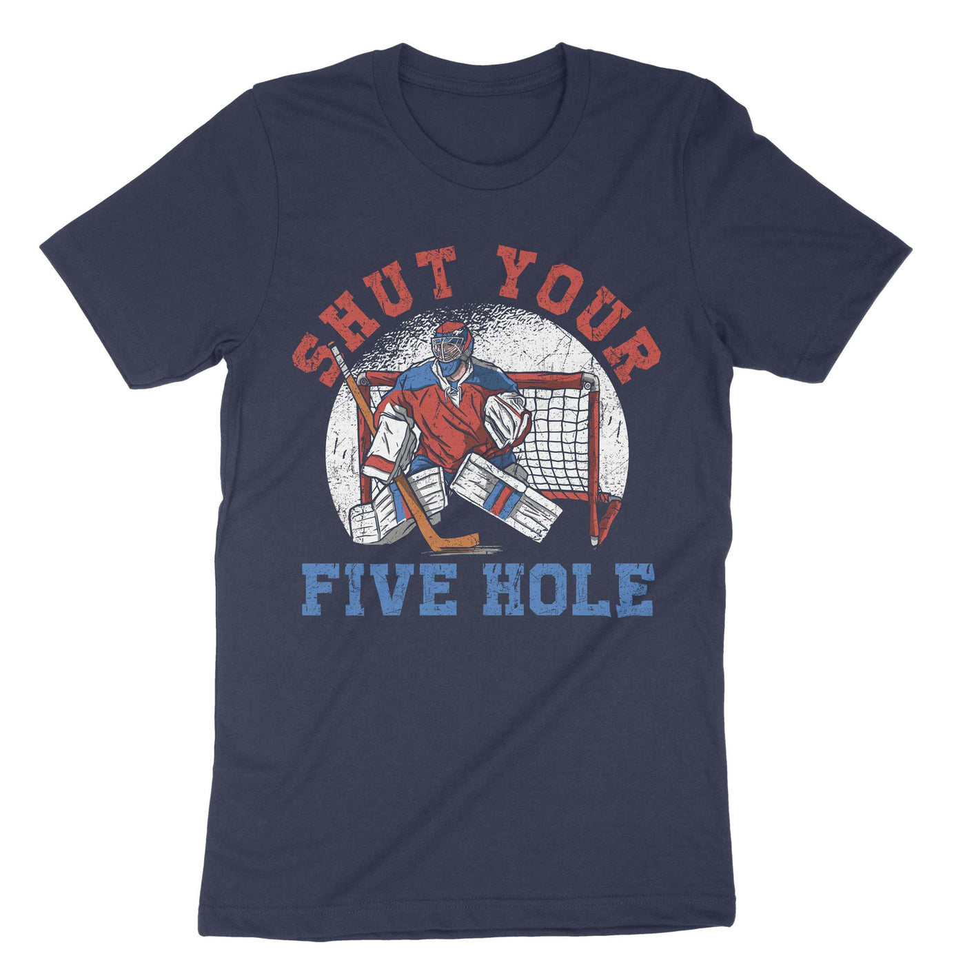 Navy Shut Your Five Hole T-Shirt#color_navy