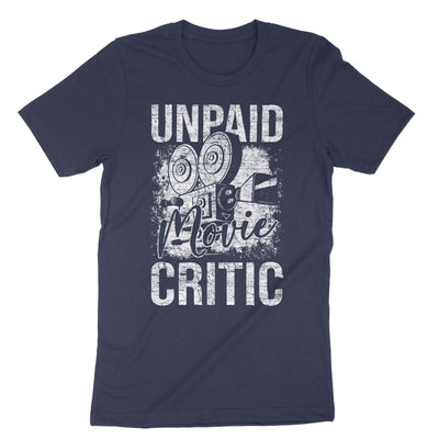 Navy Unpaid Movie Critic T-Shirt#color_navy