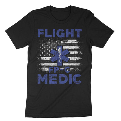 Black Flight Medic Paramedic Us American T-Shirt#color_black