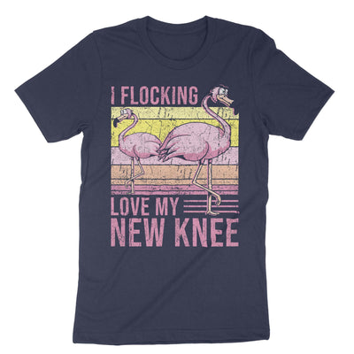 Navy I Flocking Love My New Knee T-Shirt#color_navy