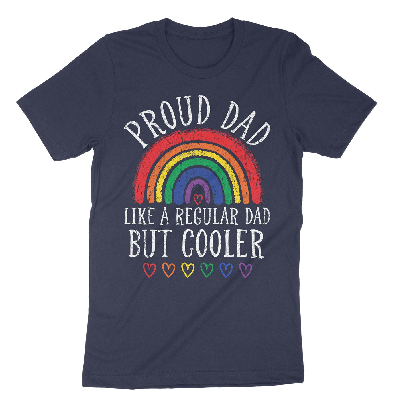 Navy Proud Dad Like A Regular Dad But Cooler T-Shirt#color_navy