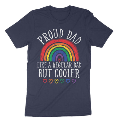 Navy Proud Dad Like A Regular Dad But Cooler T-Shirt#color_navy
