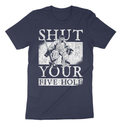 Navy Shut Your Five Hole T-Shirt#color_navy