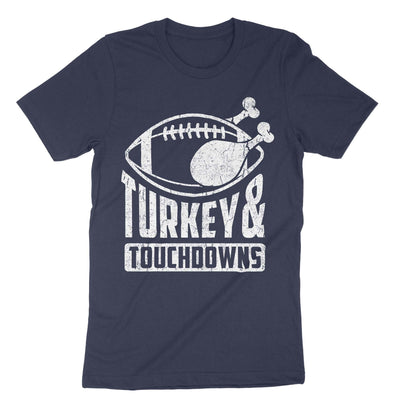 Navy Turkey And Touchdowns T-Shirt#color_navy