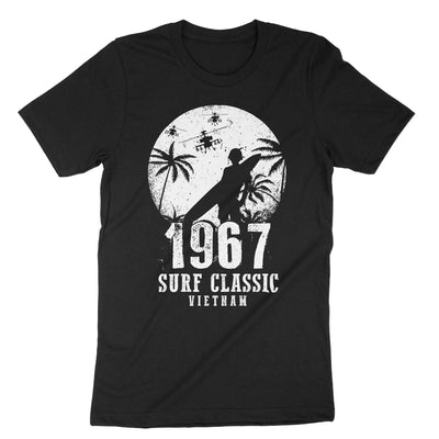 Black 1967 Surf Classic Vietnam T-Shirt#color_black
