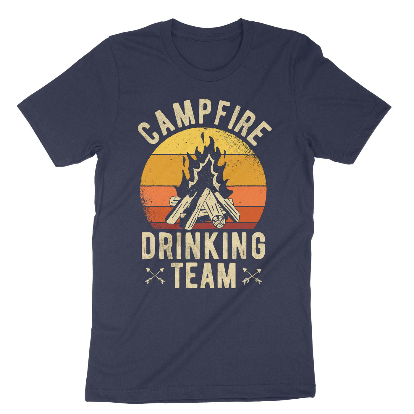 Navy Campfire Drinking Team T-Shirt#color_navy