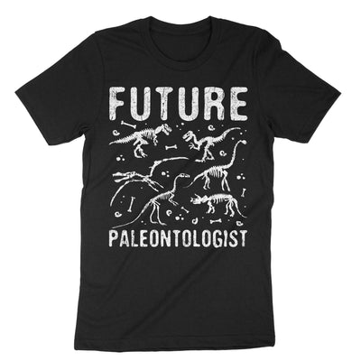 Black Future Paleontologist T-Shirt#color_black