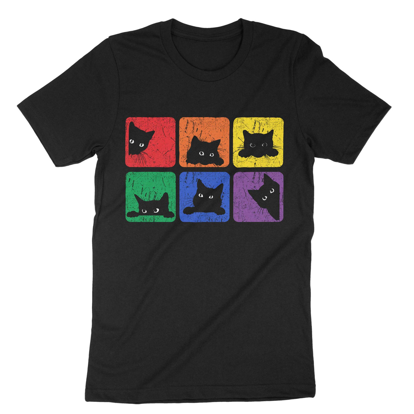 Black Gaypridecats T-Shirt#color_black