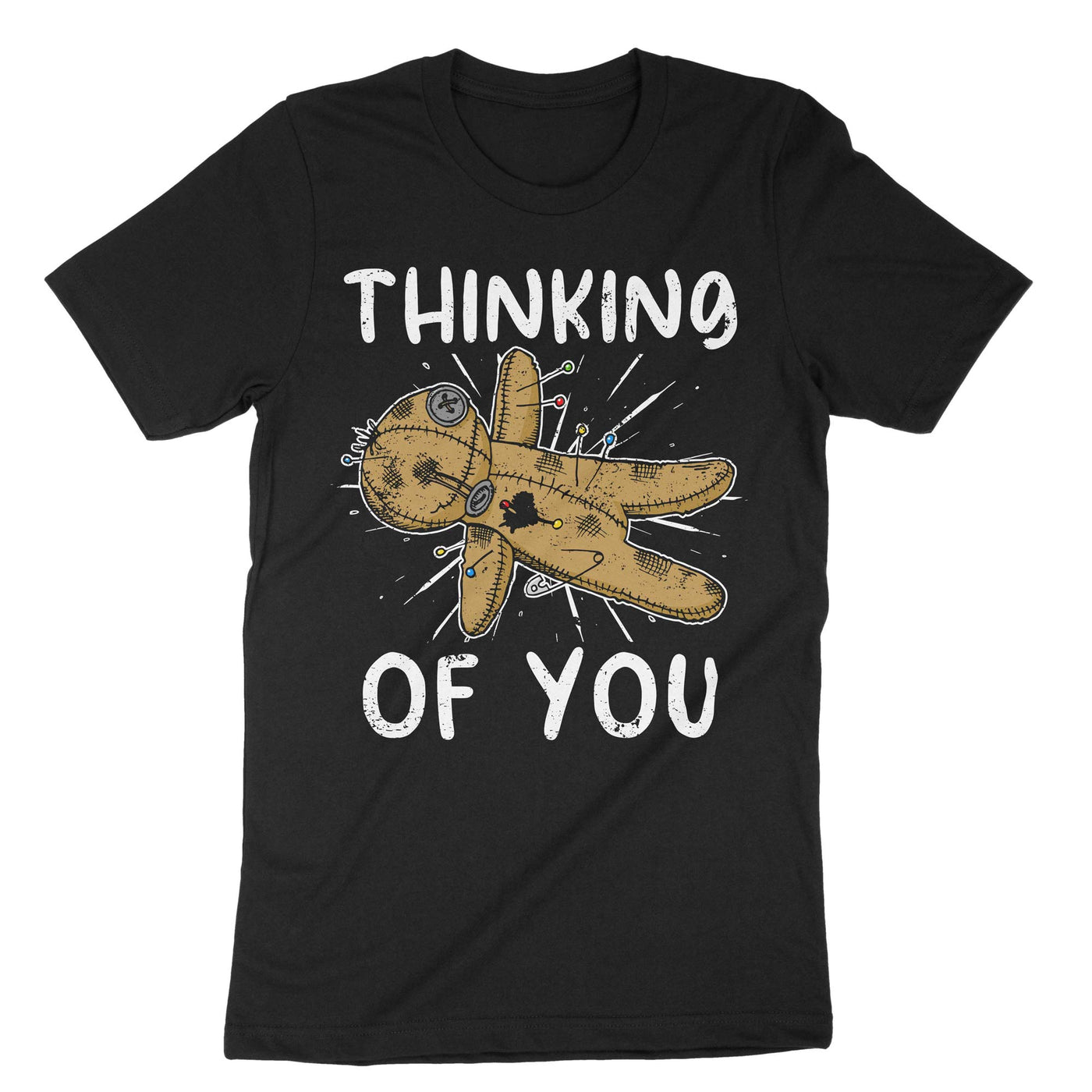 Black Thinking Of You Voodoo T-Shirt#color_black