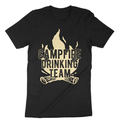 Black Campfire Drinking Team T-Shirt#color_black