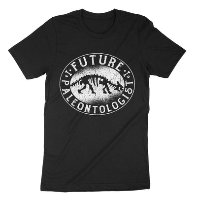 Black Future Paleontologist T-Shirt#color_black