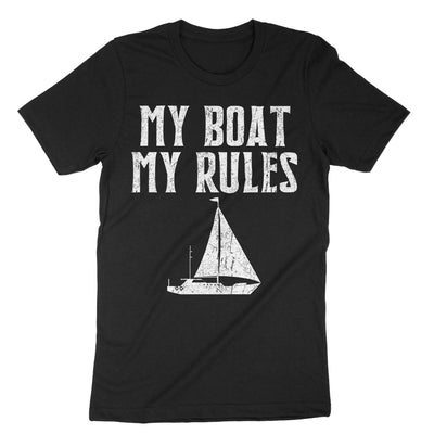 Black My Boat My Rules T-Shirt#color_black