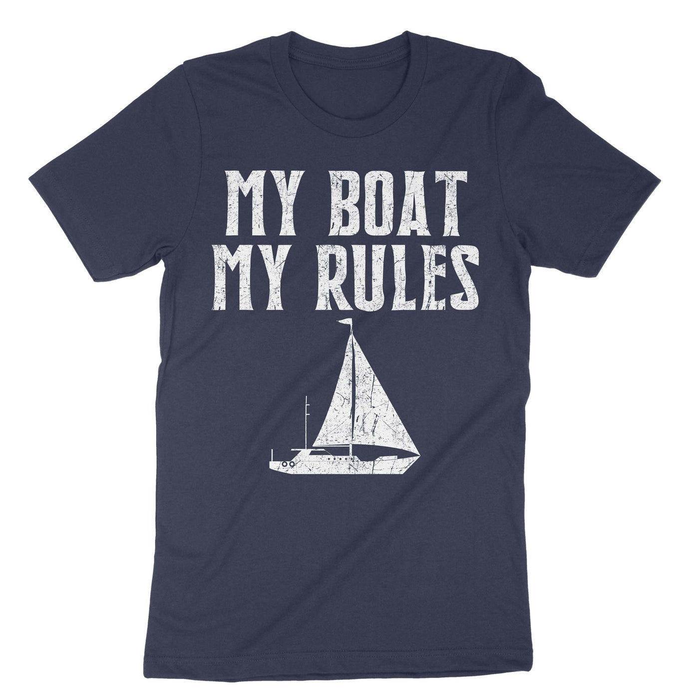 Navy My Boat My Rules T-Shirt#color_navy