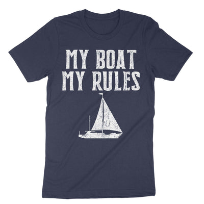Navy My Boat My Rules T-Shirt#color_navy
